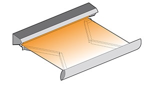 Somfy - awning half-open cassette